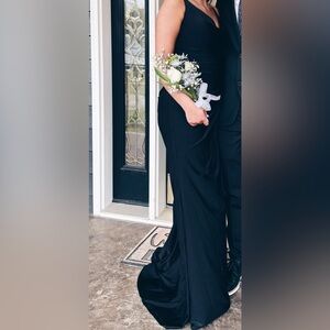 PromGirl Elegant Black Dress